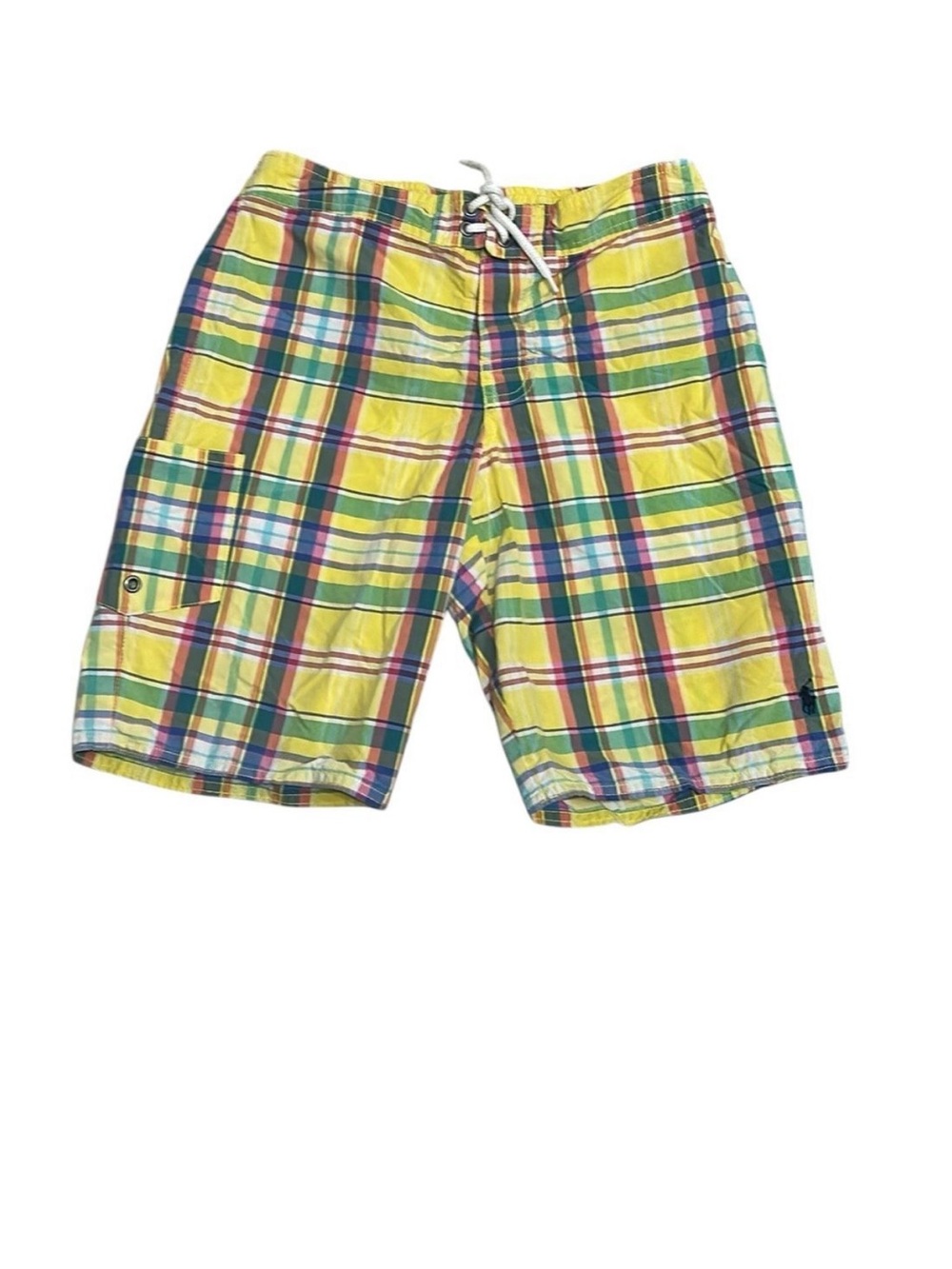 Polo Ralph Lauren Boys Plaid Swim Shorts Trunks Size 10/12